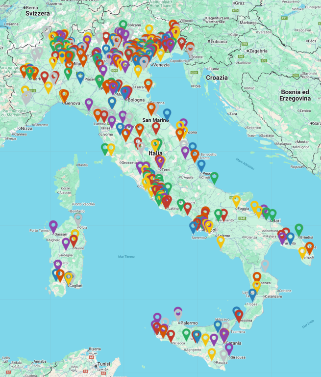 Mappa centri Taopatch®